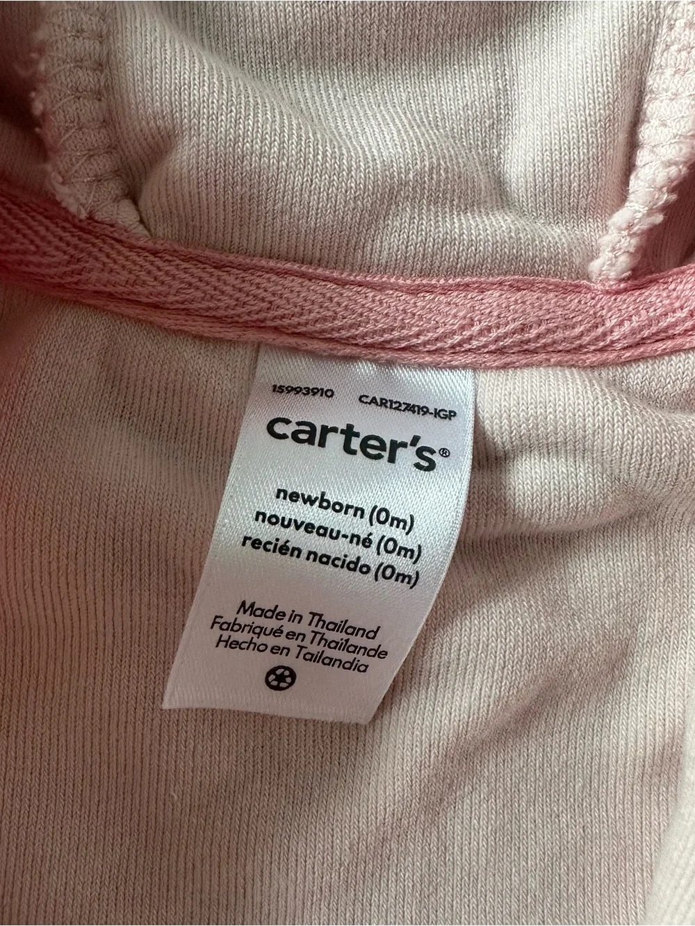Pink Plush Hooded Baby Jacket & Joggers with Ears